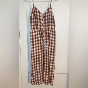 A New Day Brown gingham sundress